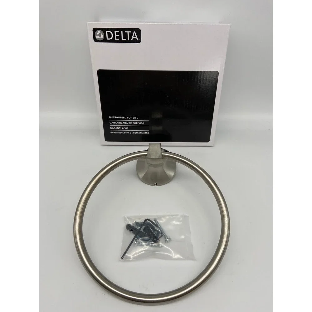 Delta Ashlyn Towel Ring‎ Stainless Steel Wall Mount Bathroom Hardware 76446-SS